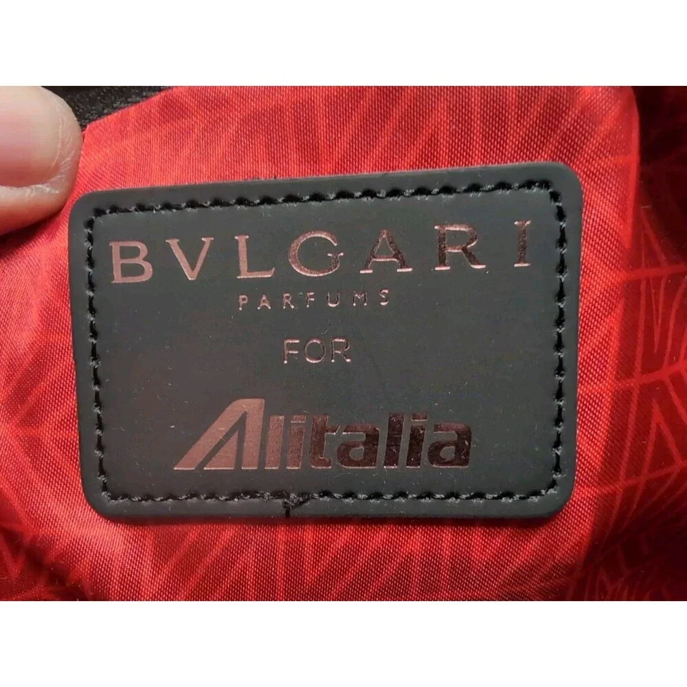 BVLGARI PARFUMS for Alitalia Zip Pouch Cosmetic Tablet Case 10.5